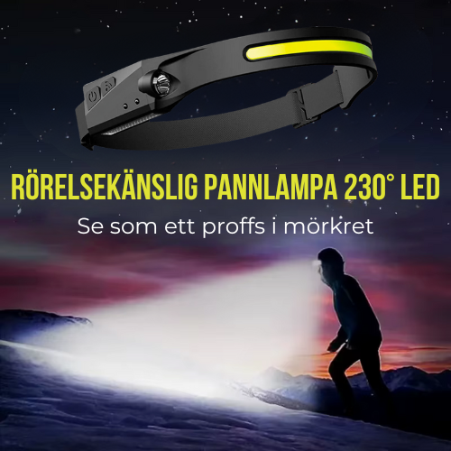 Pannlampa med Rörelsesensor 230° LED